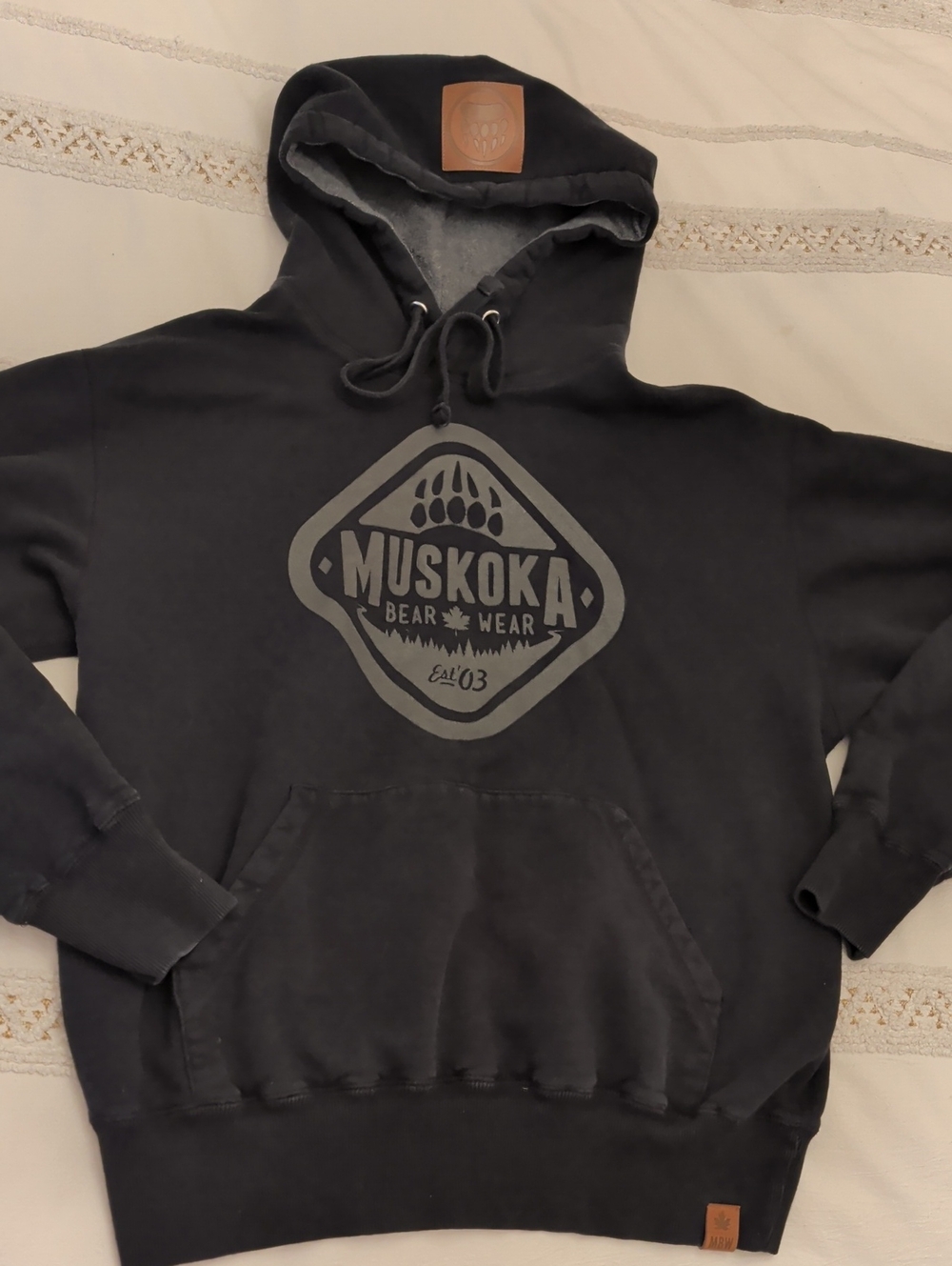 Men's Black Logo Hoodie